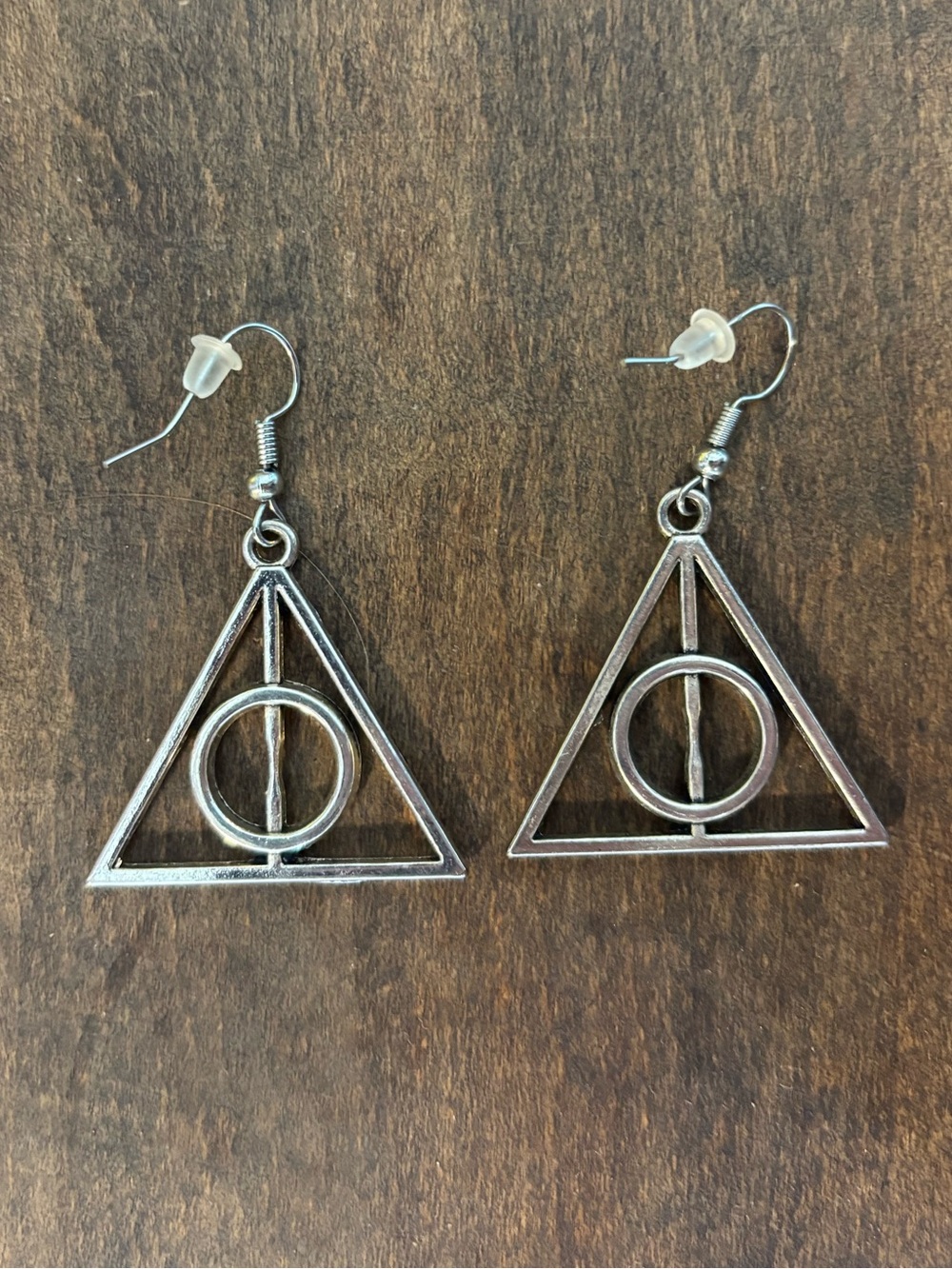 Harry Potter | Deathly Hallows Earrings | Metal | VGUC | OS